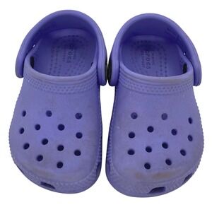 Purple Toddler Crocs Clog Shoes – Size C5 Classic Comfort Slip-On Sandals, Girls